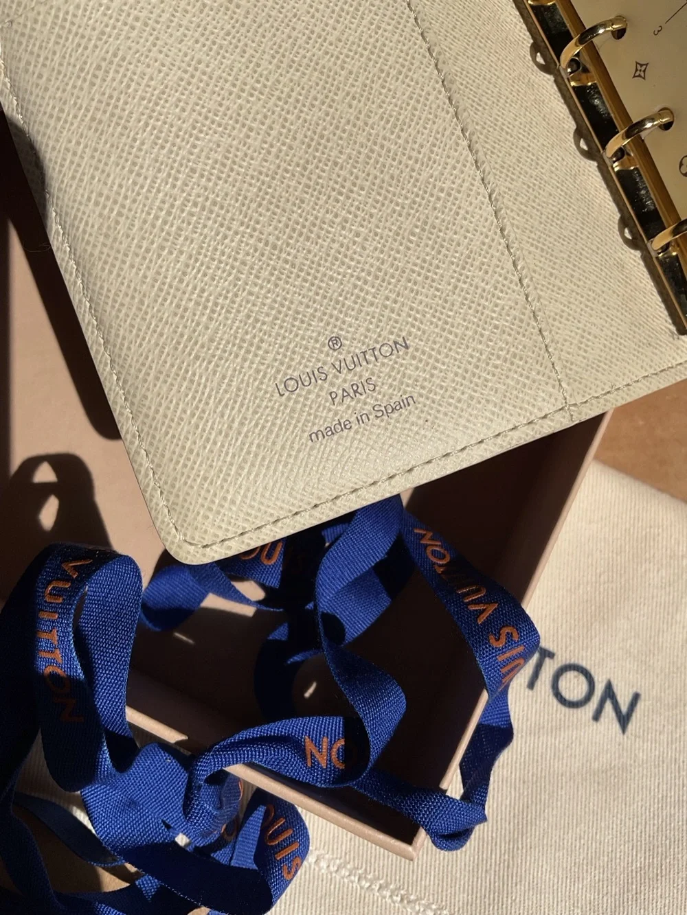 ✅LV AUTHENTIC AZUR UNISEX AGENDA PM SIZE LOUIS VUITTON BOXSET - Picture 4 of 7